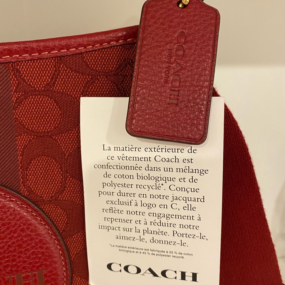 AUTHENTIC NEW SG JAC STRAP DMSY FIL COACH SLING BAG - Picture 3 of 5